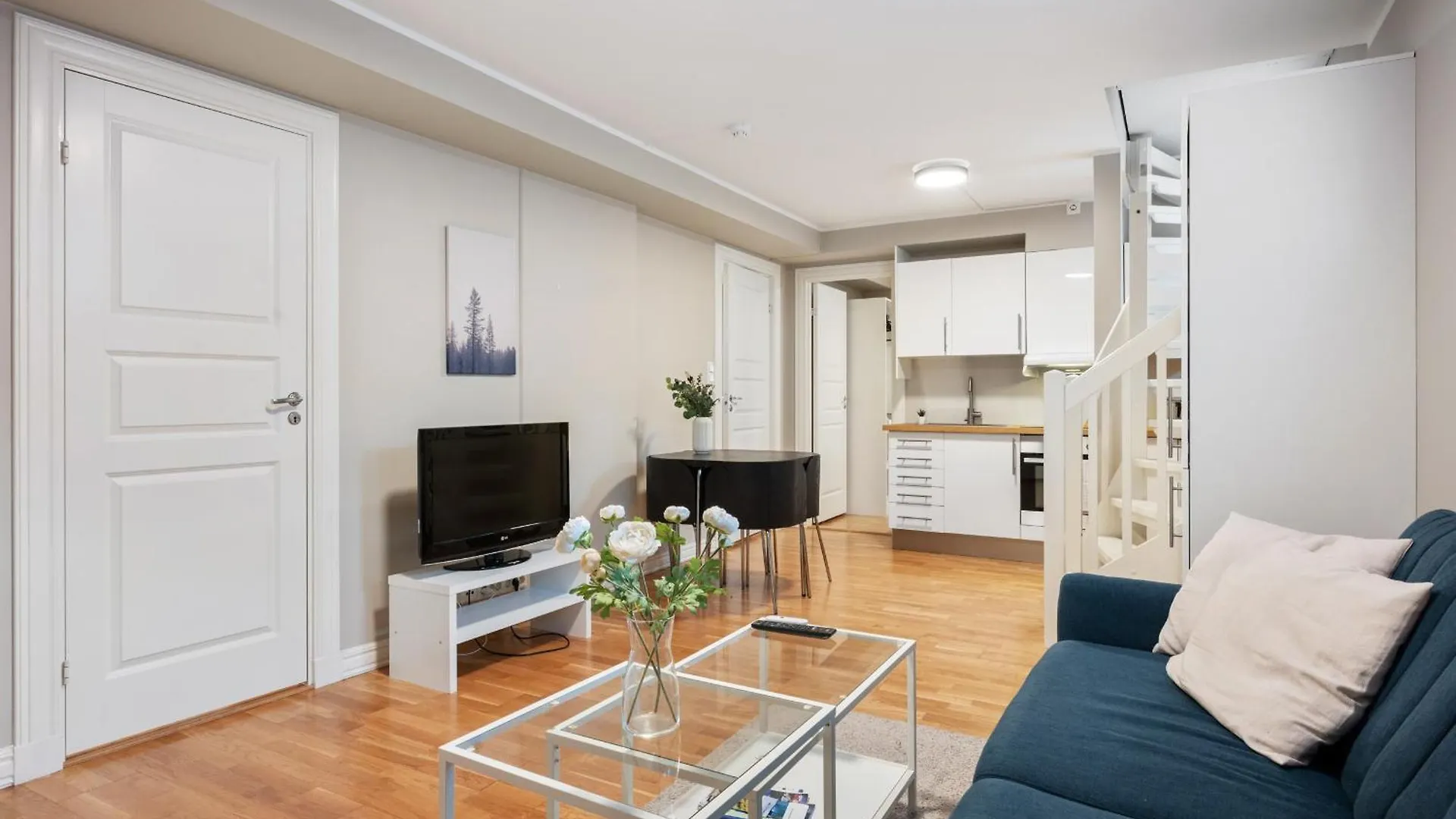New! Modern City Apt: Central W/ Private Entrence Daire Bergen